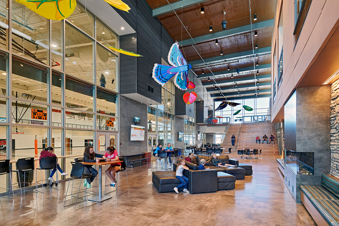 Interior view of the del norte k-12 school