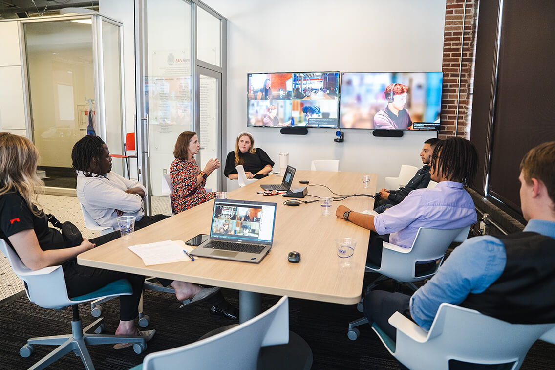 treanor interns at an aia kansas city presentation