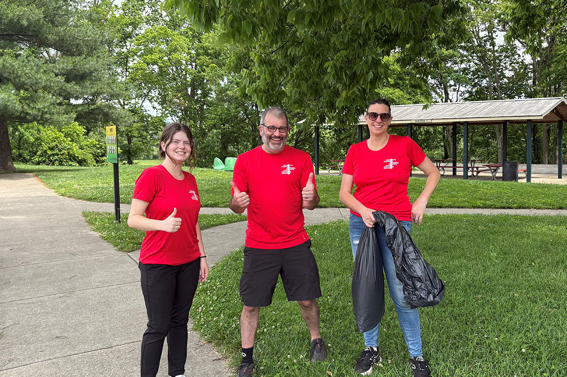 Treanor staff volunteering at their Day of Giving at the City of Lexington Parks & Recreation Department in Lexington, Kentucky