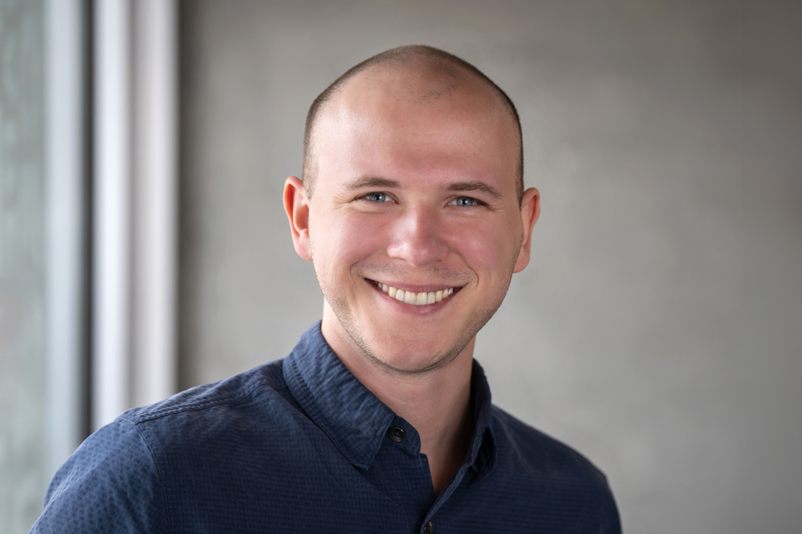 Headshot of Sammy Adcock, Advanced Industries Architectural Designer at Treanor in Denver, Colorado.