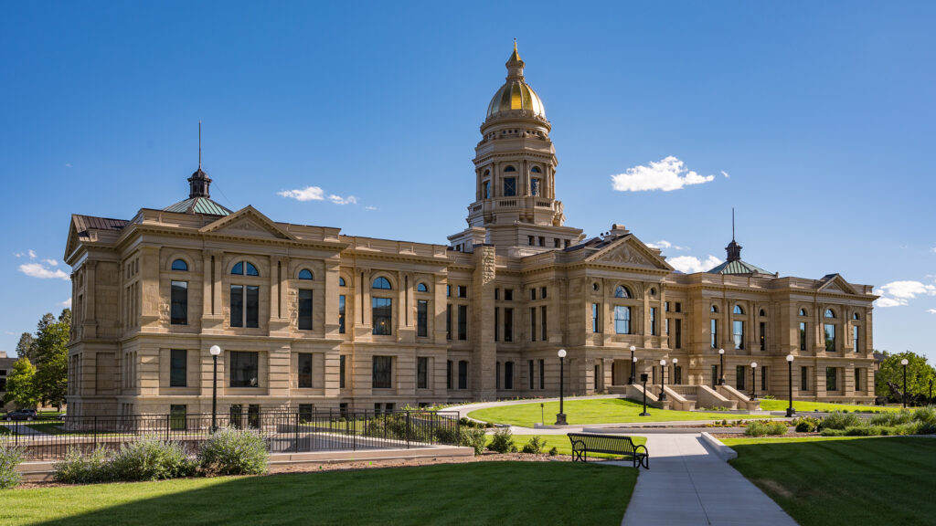 Exterior view of the Wyoming State Capitol building