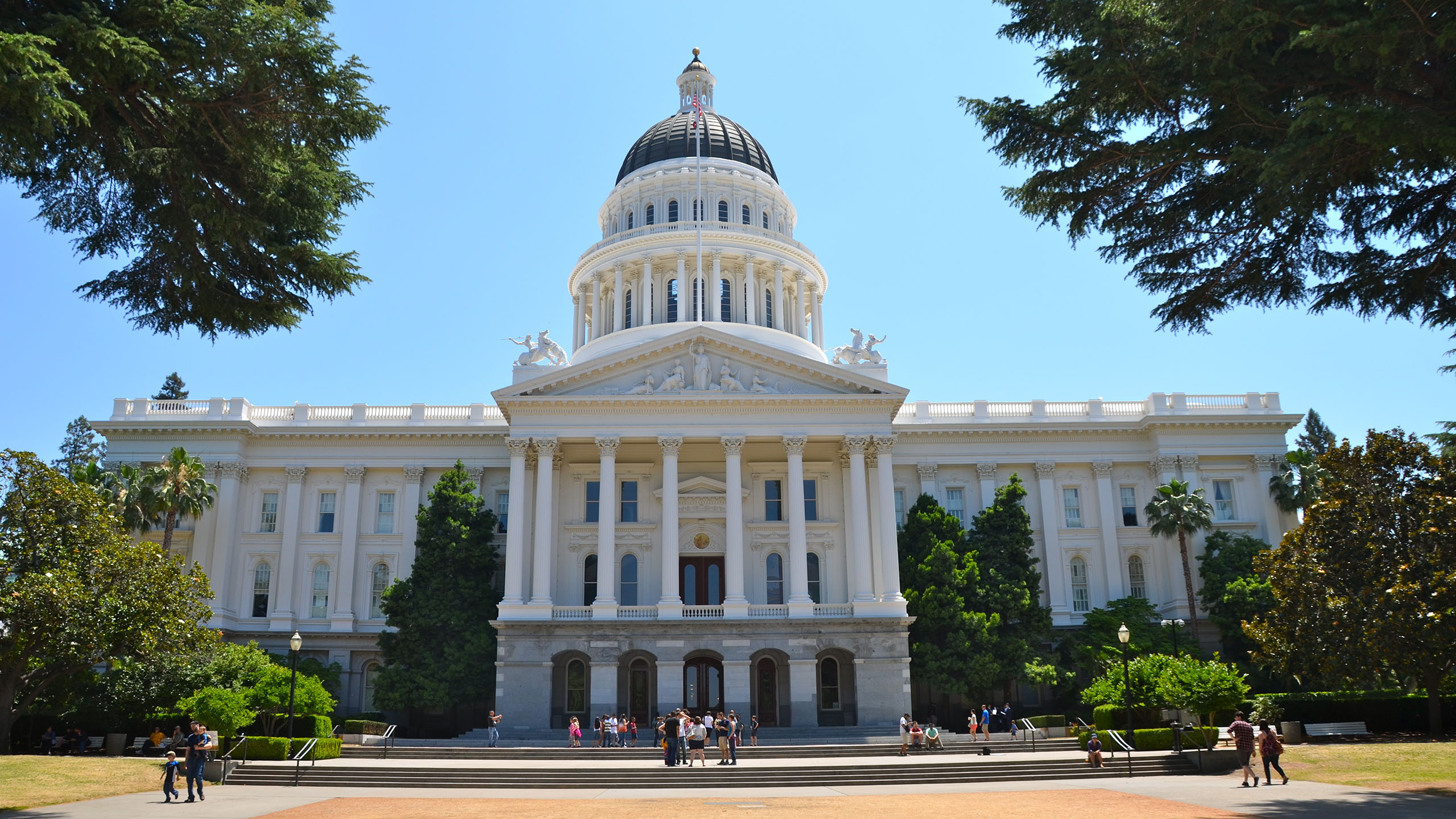 Exterior photo of the California State Capitol building, which Treanor provided infrastructure upgrade services for.