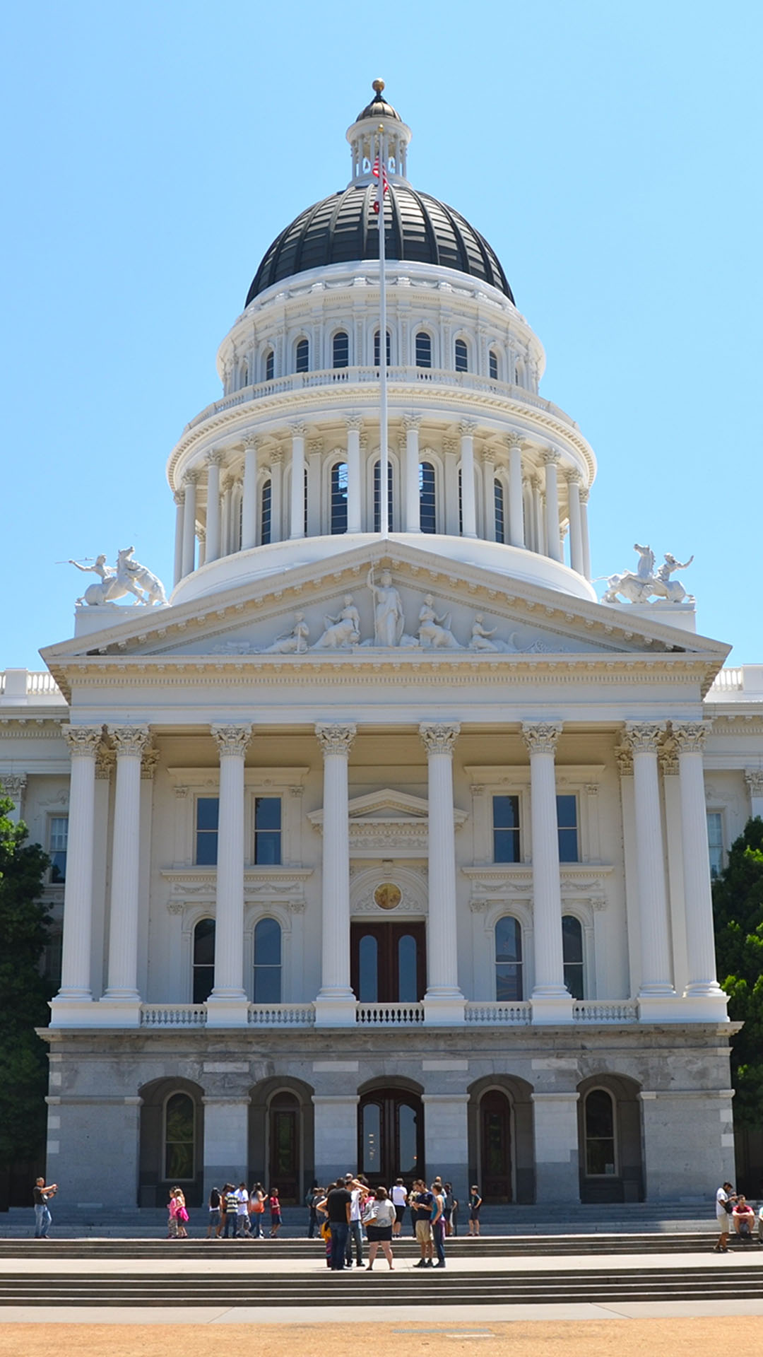 Exterior photo of the California State Capitol building, which Treanor provided infrastructure upgrade services for.